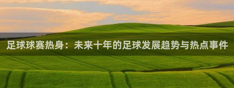 米兰体育场叫什么名字好听：足球球赛热身：未来十年的足球发展趋